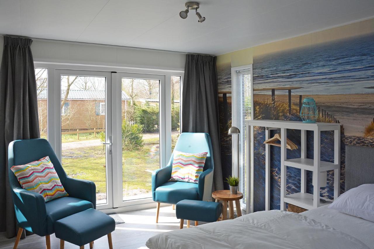הוילה Sint Maartensvlotbrug Chalet Studio Aqua - Campanula - Sint Maartenszee מראה חיצוני תמונה